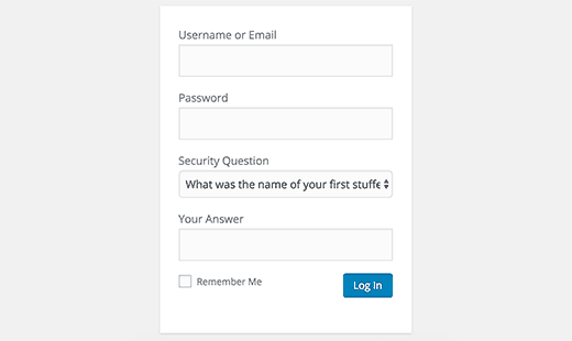 نحوه اضافه کردن سوالات امنیتی به صفحه ورود وردپرس